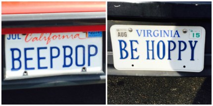 be hoppy license plate